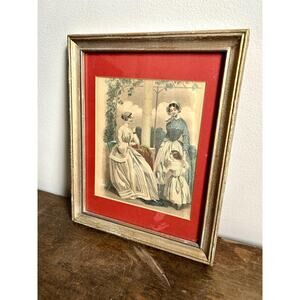 19th Century Framed Print, Matted and Framed | Cottagecore | Colonial